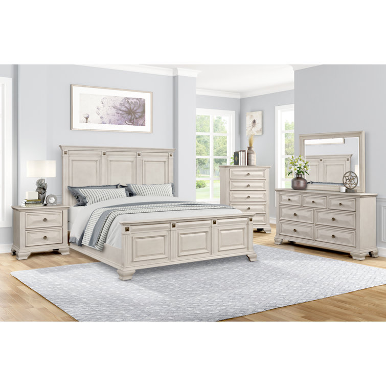 Alcott Hill® Raddison Solid Wood Standard 5 Piece Bedroom Set & Reviews